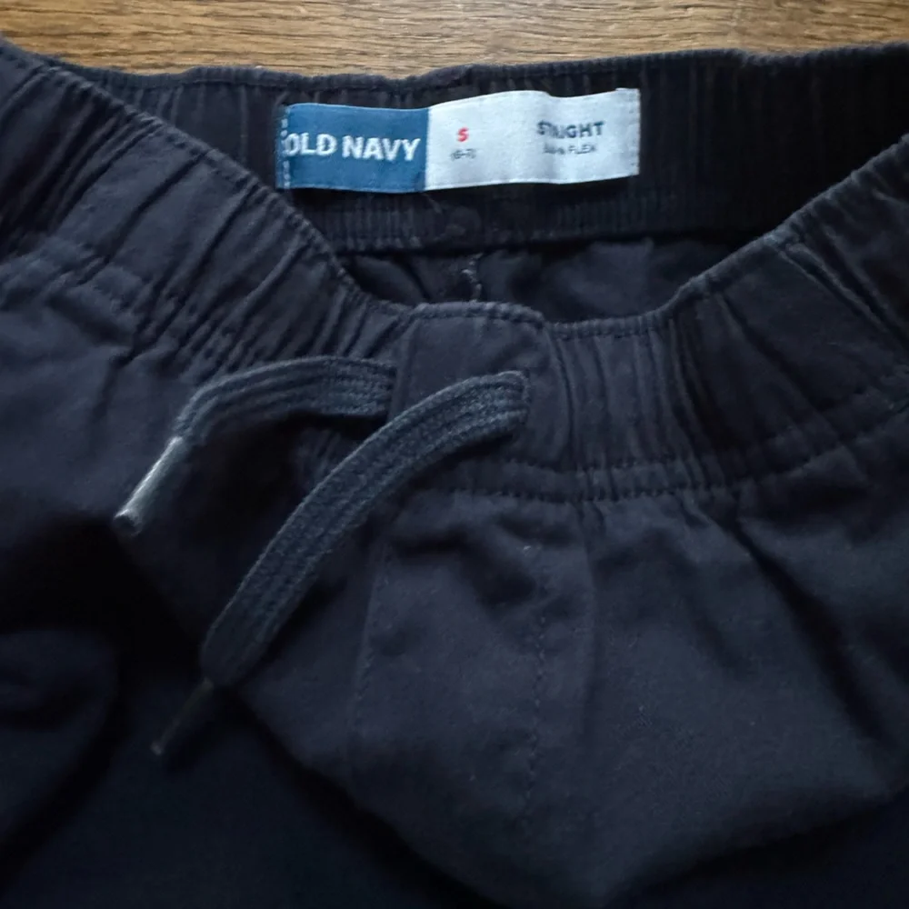 Old Navy Navy Drawstring Straight-Leg Pants, size Small 6/7